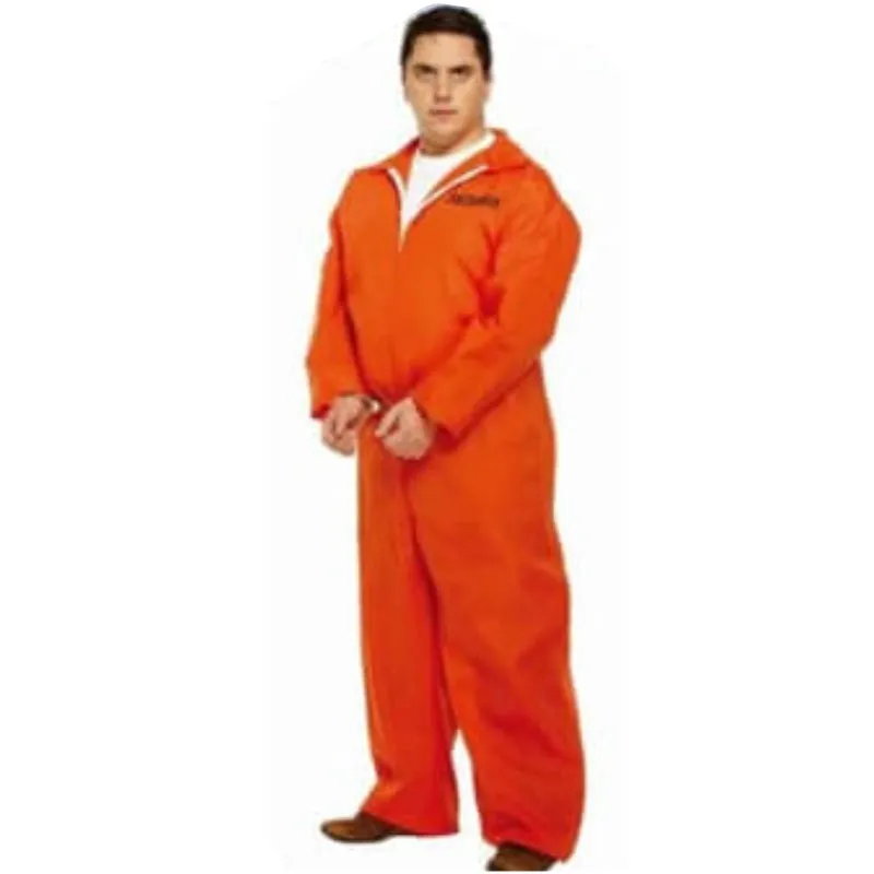 Convict - Orange Overalls XL Men's Costume