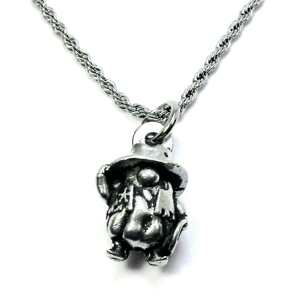 Cowboy Gnome with cowboy boot  3D Single Charm Necklace