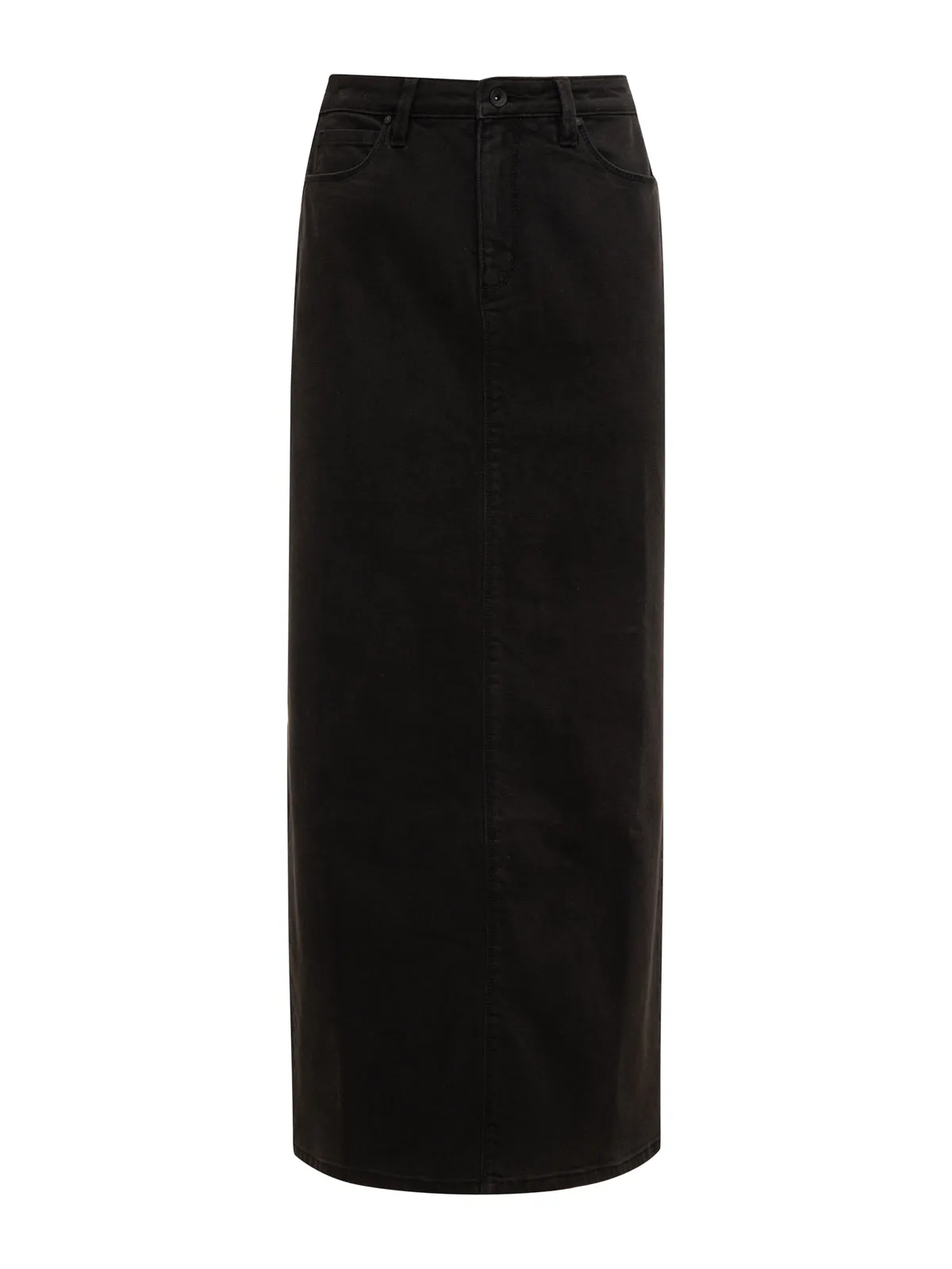 Denim Maxi Skirt Vintage Black