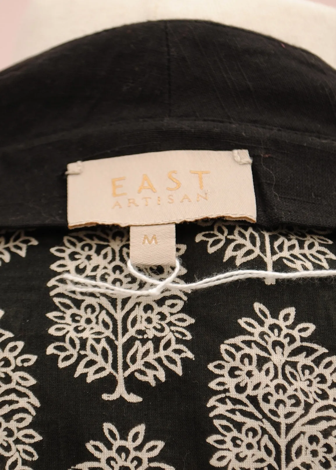 EAST Artisan Bohemian Folk Black Embroidered Cotton Skirt and Jacket