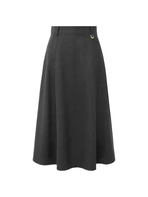 EP YAYING Wool A-shape Skirt