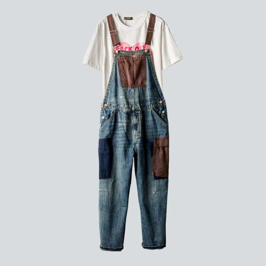 Fashion men's jean overall