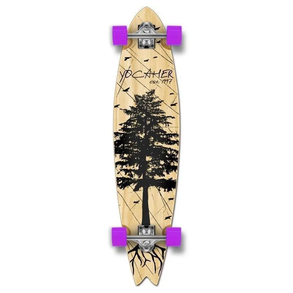 Fishtail Longboard 40 inch Pines Natural from Punked - Complete