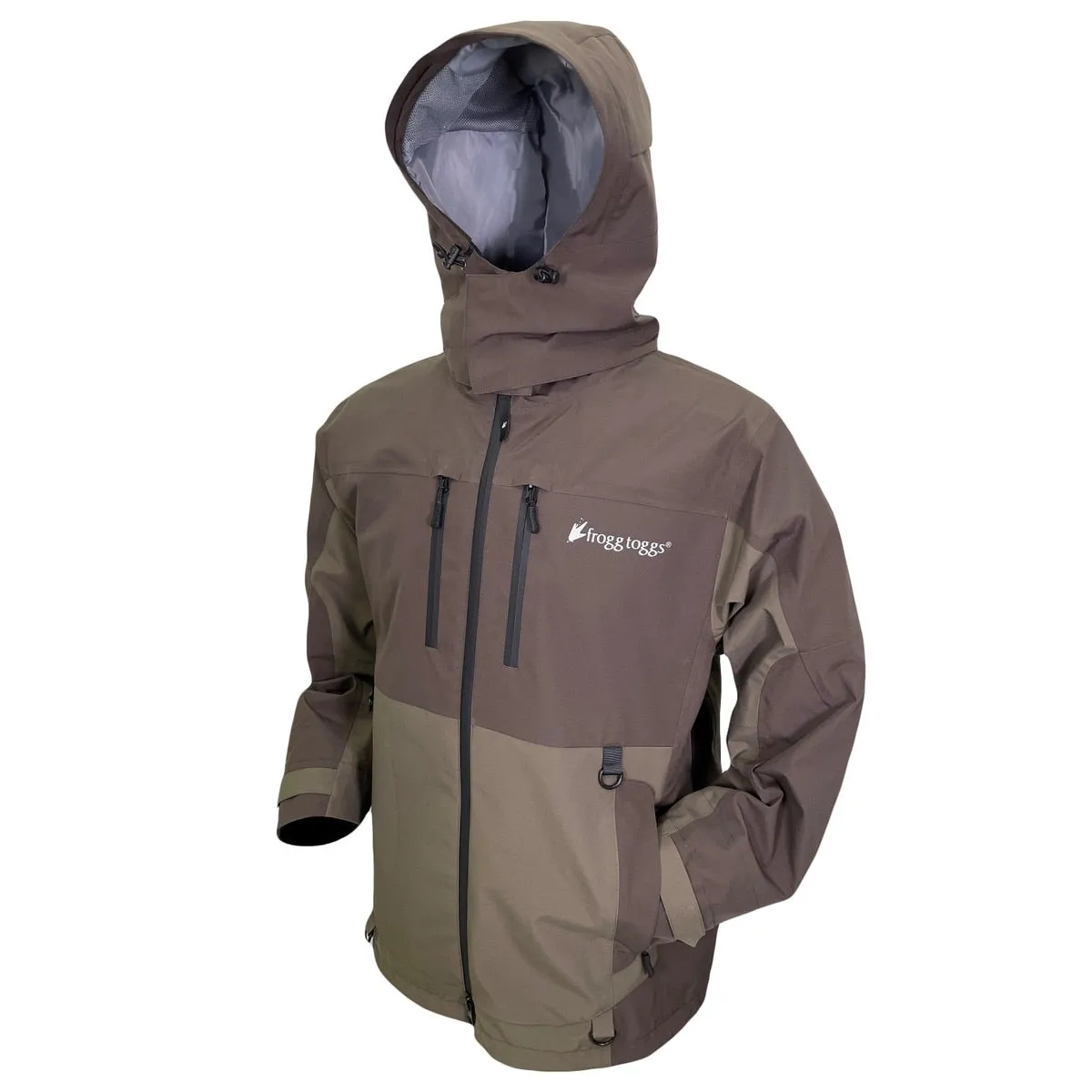 Frogg Toggs Mens Stone and Taupe Pilot II Waterproof Guide Rain Jacket