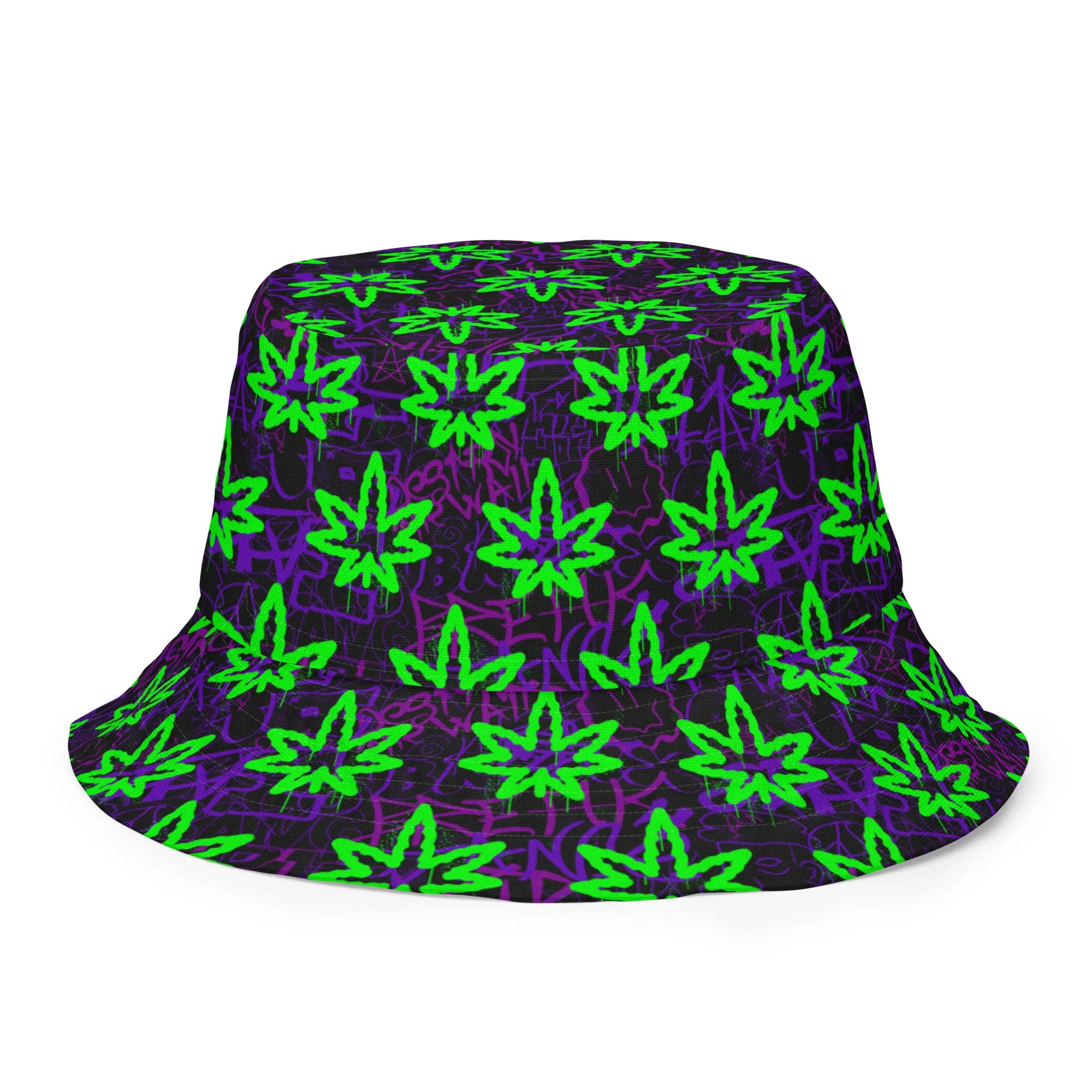 Ganja Graffiti Reversible Bucket Hat