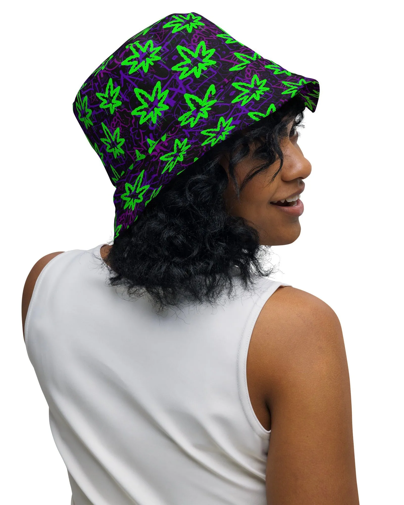 Ganja Graffiti Reversible Bucket Hat