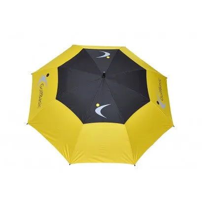 GolfBasic 60'' EP Coated Double Canopy Umbrella (Yellow/Black)