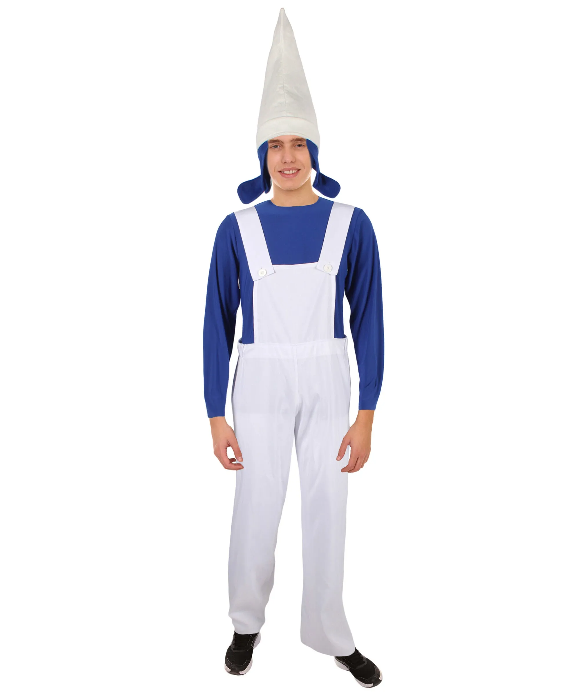 HPO Adult Men's Mythical Novalty Garden Gnome Costume I Suitable for Halloween I Flame-retardant Synthetic Fabric