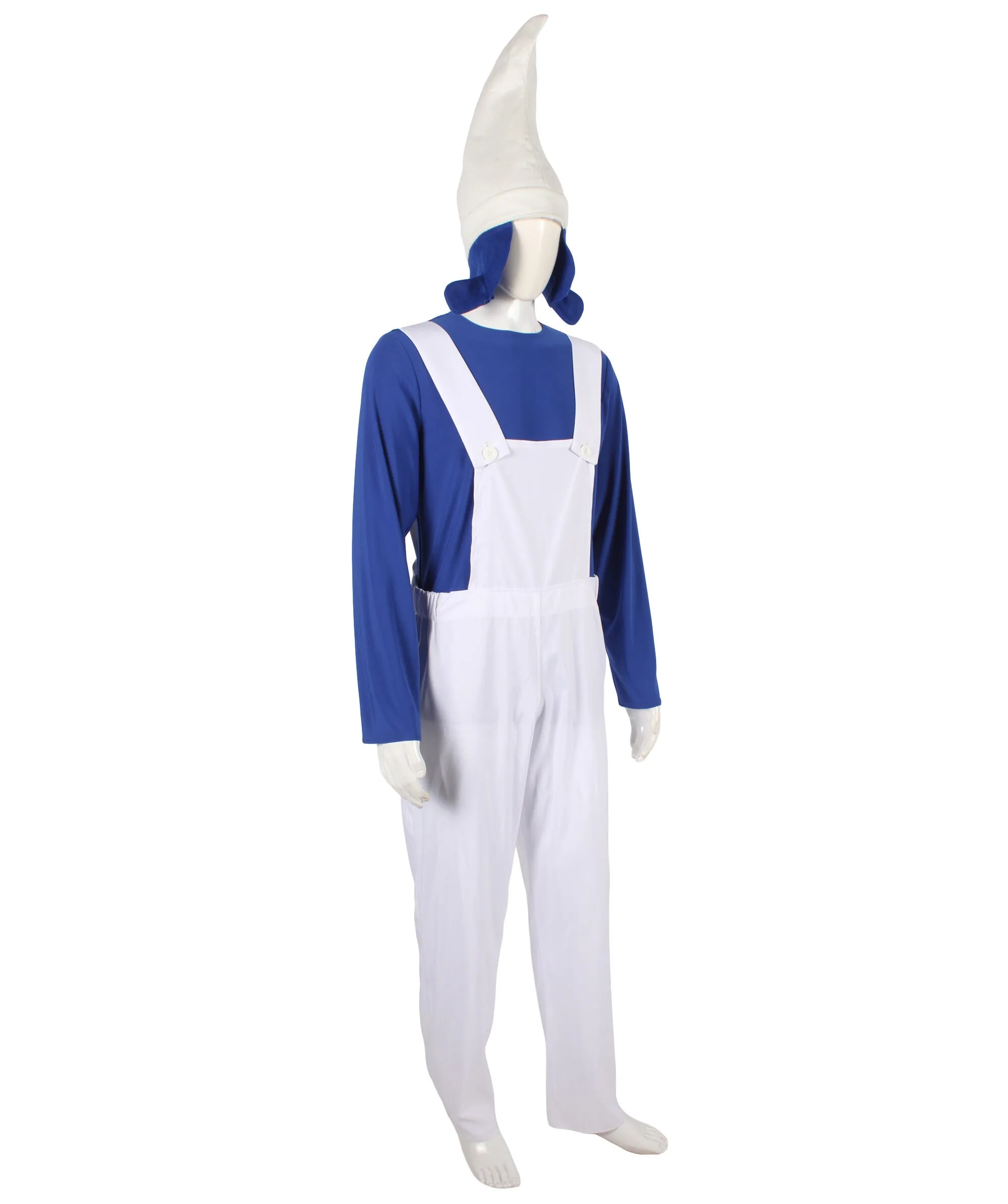 HPO Adult Men's Mythical Novalty Garden Gnome Costume I Suitable for Halloween I Flame-retardant Synthetic Fabric