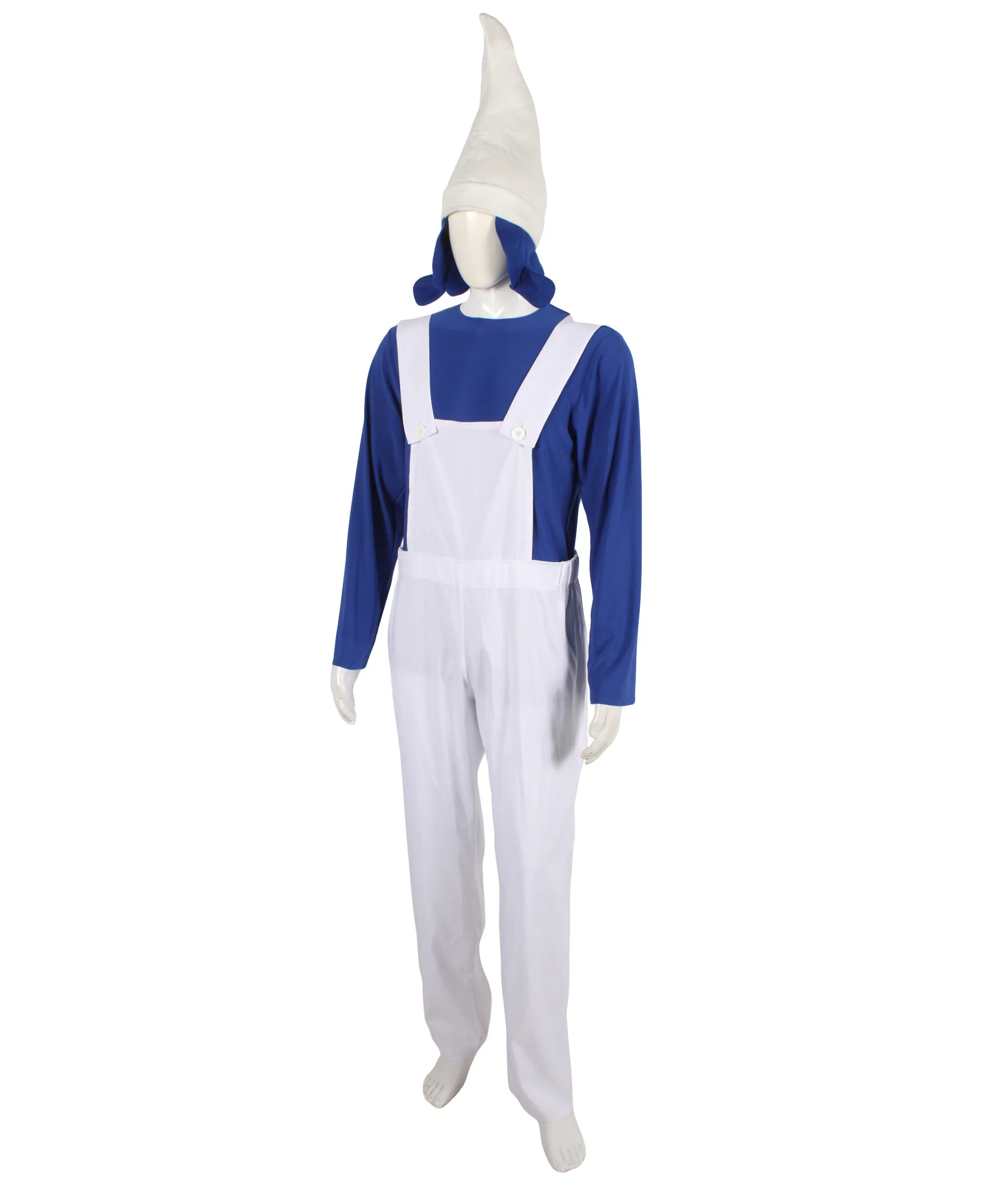 HPO Adult Men's Mythical Novalty Garden Gnome Costume I Suitable for Halloween I Flame-retardant Synthetic Fabric