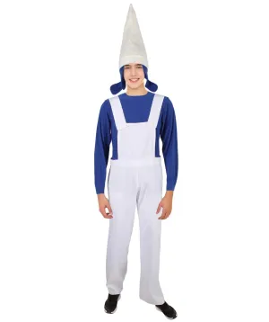 HPO Adult Men's Mythical Novalty Garden Gnome Costume I Suitable for Halloween I Flame-retardant Synthetic Fabric