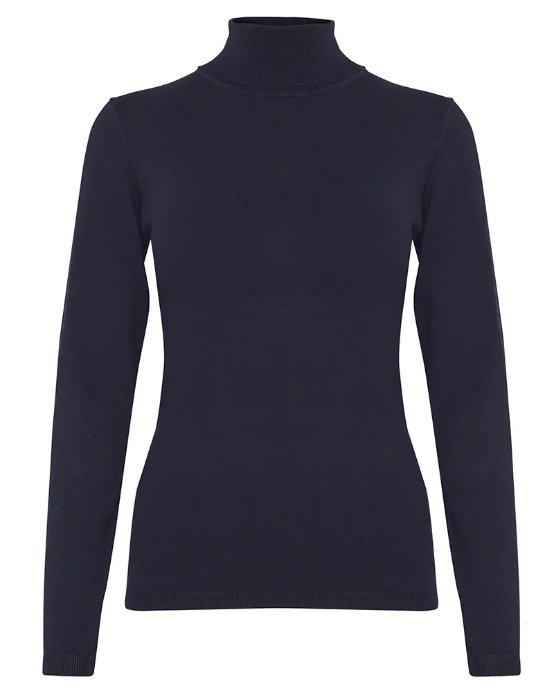 Ichi Mafa Navy Rollneck Sweater