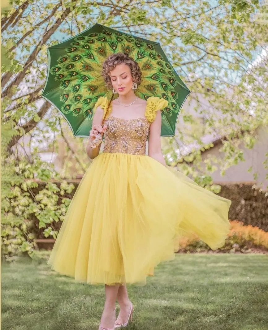 il Marchesato Green Peacock Umbrella