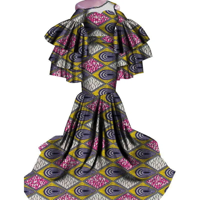 LovelyRLovely African Print Traditional Fishtail Floor-length Dress