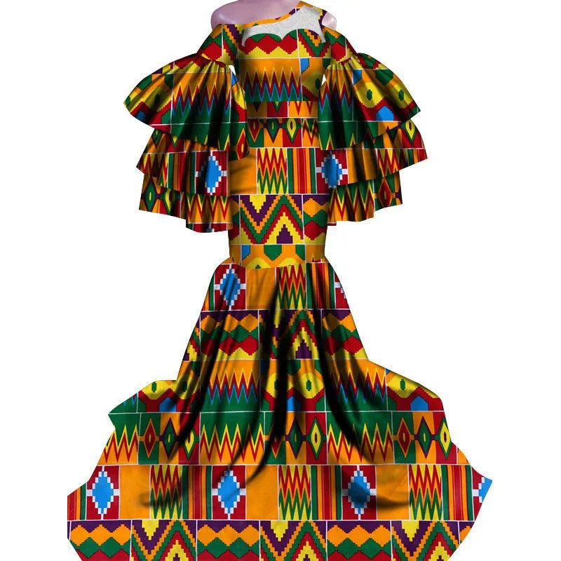 LovelyRLovely African Print Traditional Fishtail Floor-length Dress