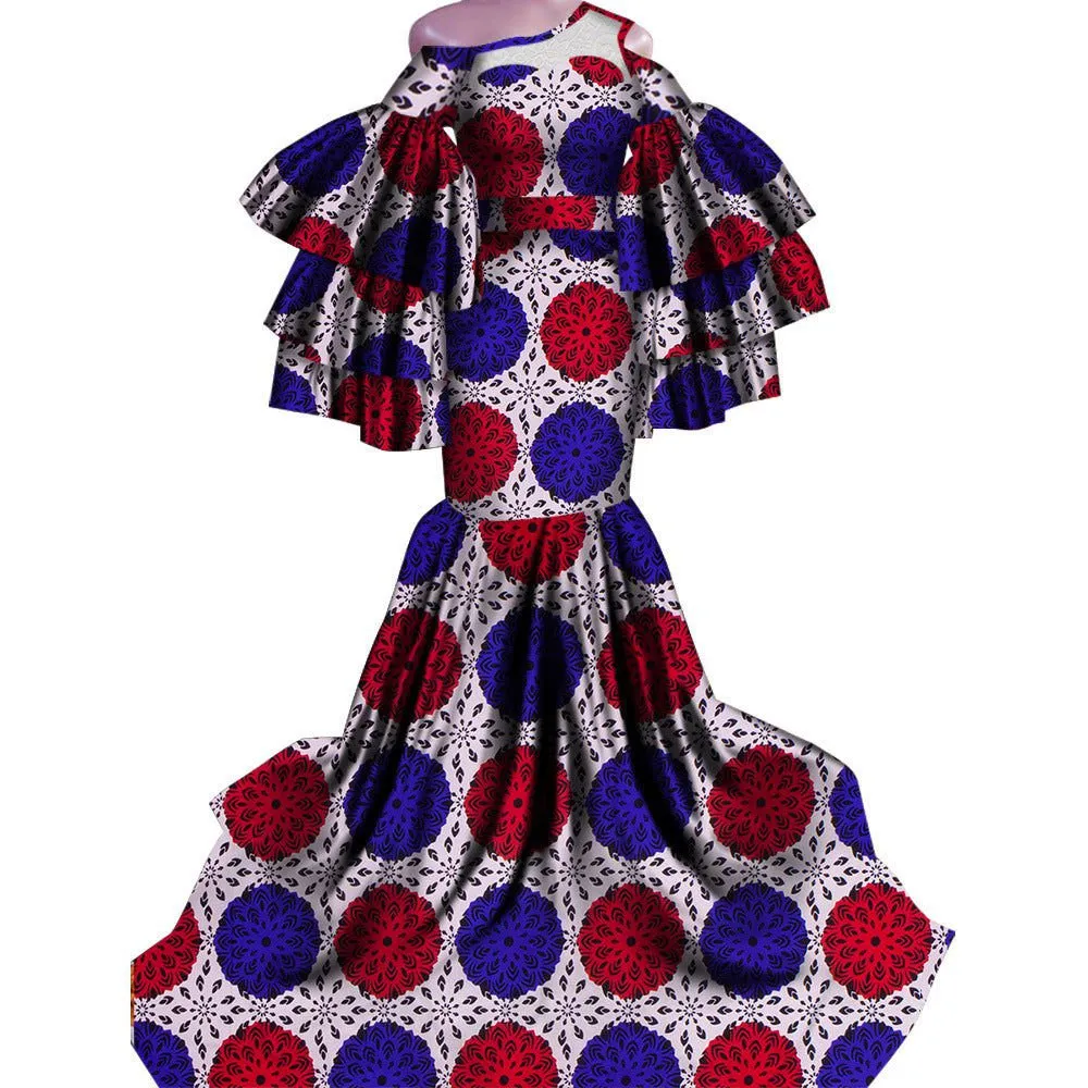 LovelyRLovely African Print Traditional Fishtail Floor-length Dress