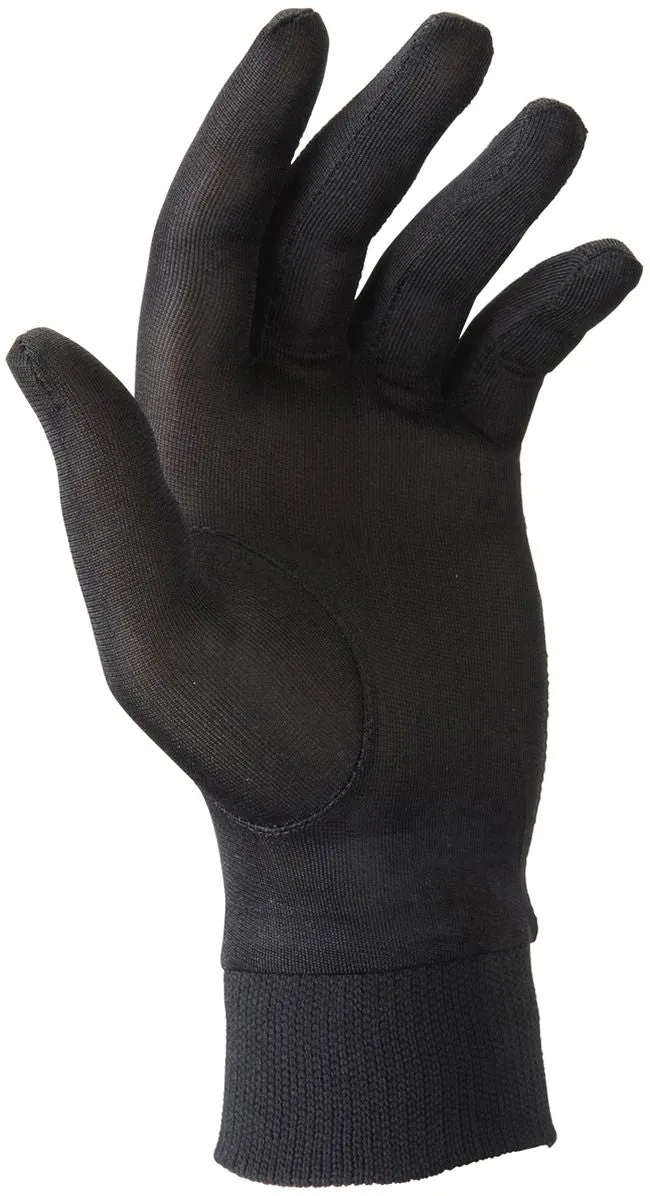 Manby Ski Accessories Steiner Silk Inner Glove Black