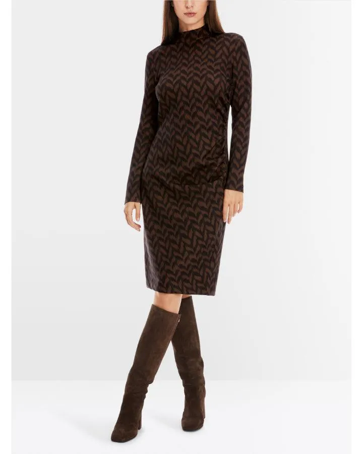 Marc Cain Herringbone Print Dress