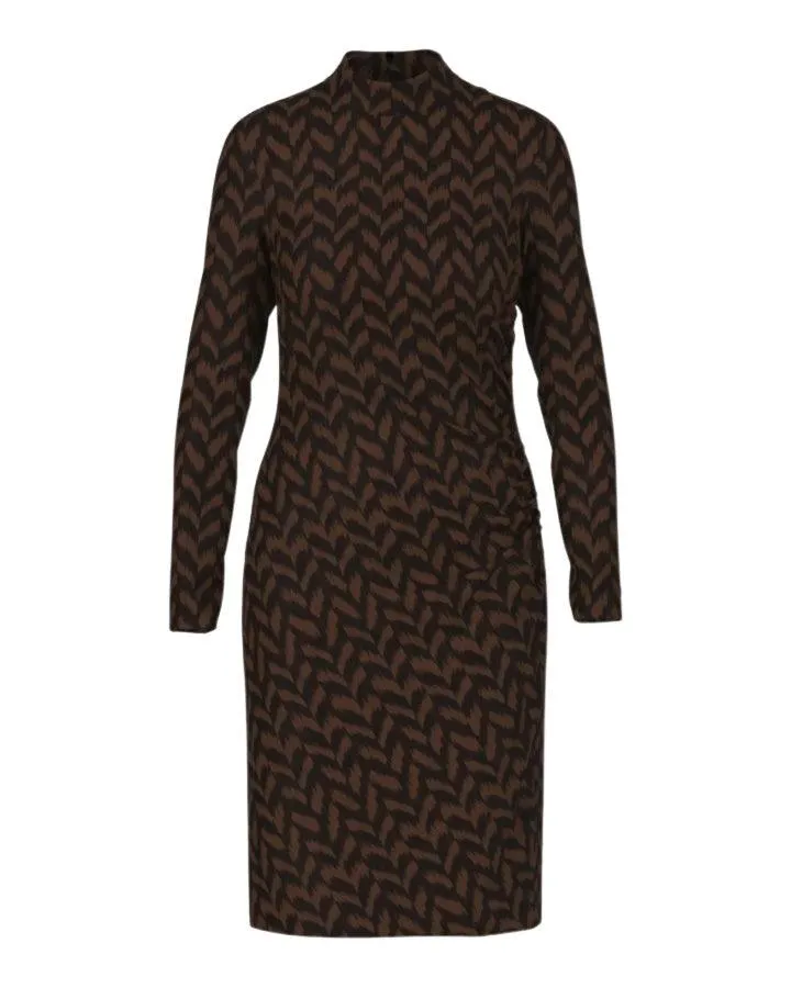 Marc Cain Herringbone Print Dress