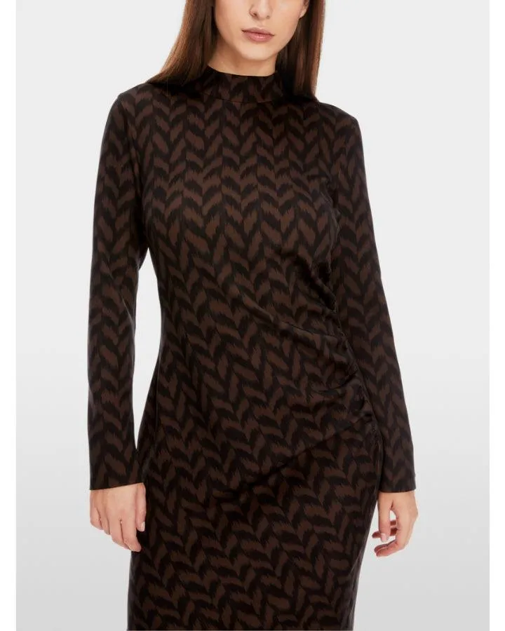 Marc Cain Herringbone Print Dress