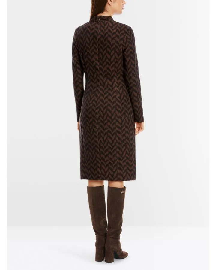 Marc Cain Herringbone Print Dress