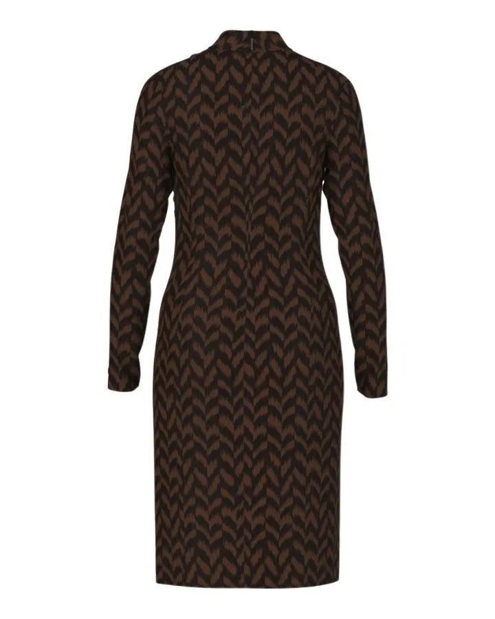 Marc Cain Herringbone Print Dress