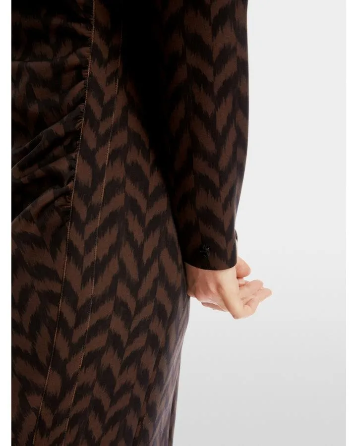 Marc Cain Herringbone Print Dress