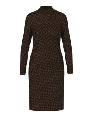 Marc Cain Herringbone Print Dress