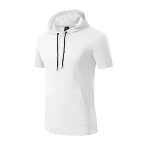 MC - Men’s Compression Hoodie: Short sleeve, tight-fit, ideal for sports, jogging, and outdoor leisure