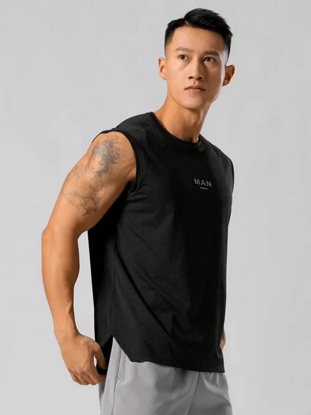 Men's Quick Dry Elastic Tank Top for Training - SF2155