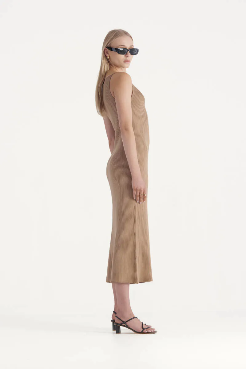 Mills Knit Dress Camel