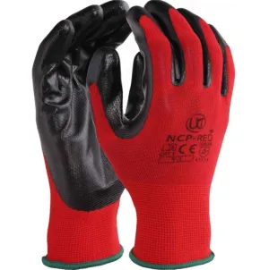 NCP Palm Coated Gloves Red - 10