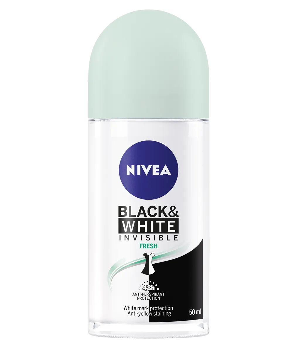 NIVEA Invisible Black & White Fresh Roll On for Women Anti Prespirant 50ML