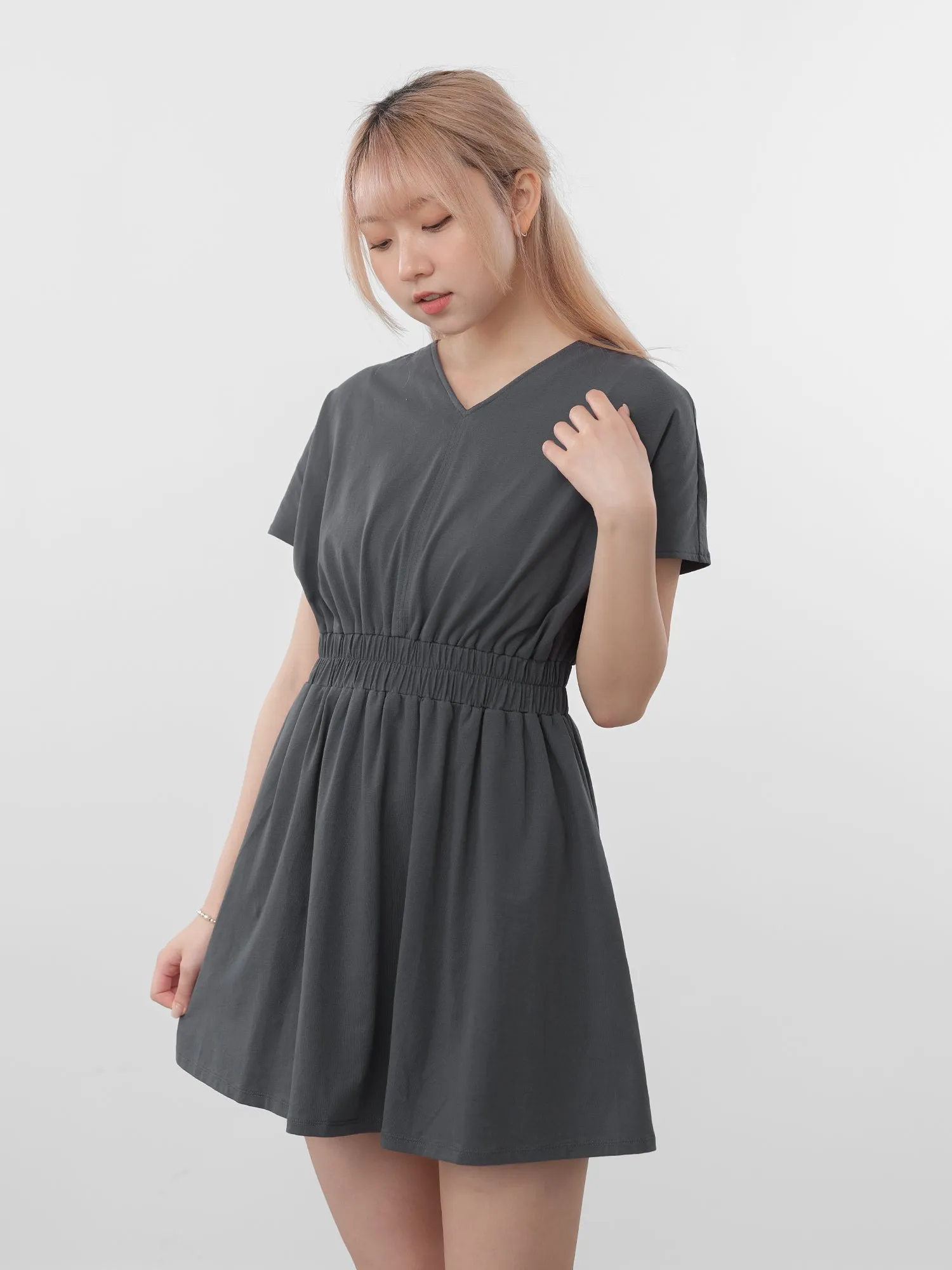 Paige Elastic Waist Mini Dress