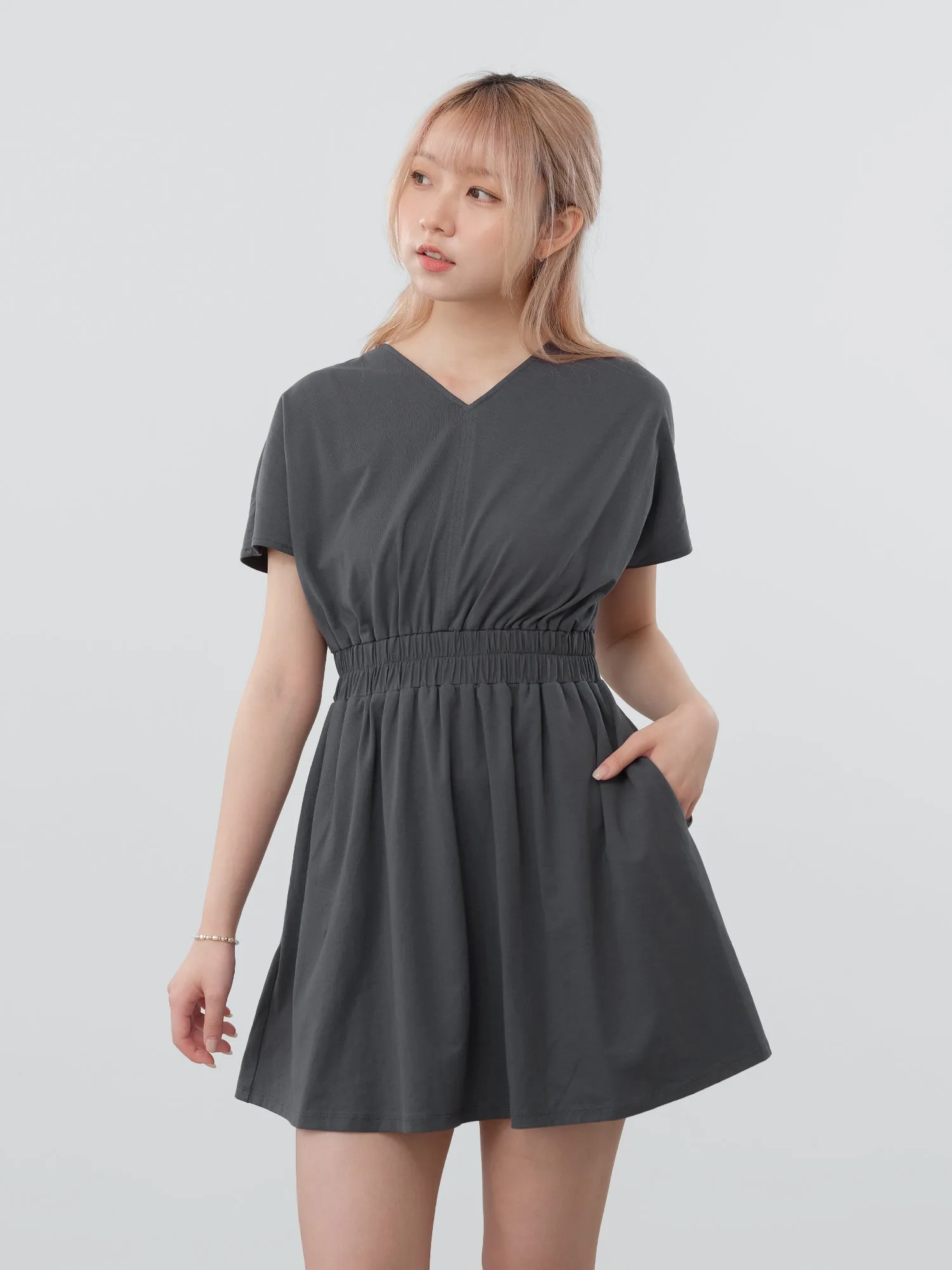 Paige Elastic Waist Mini Dress