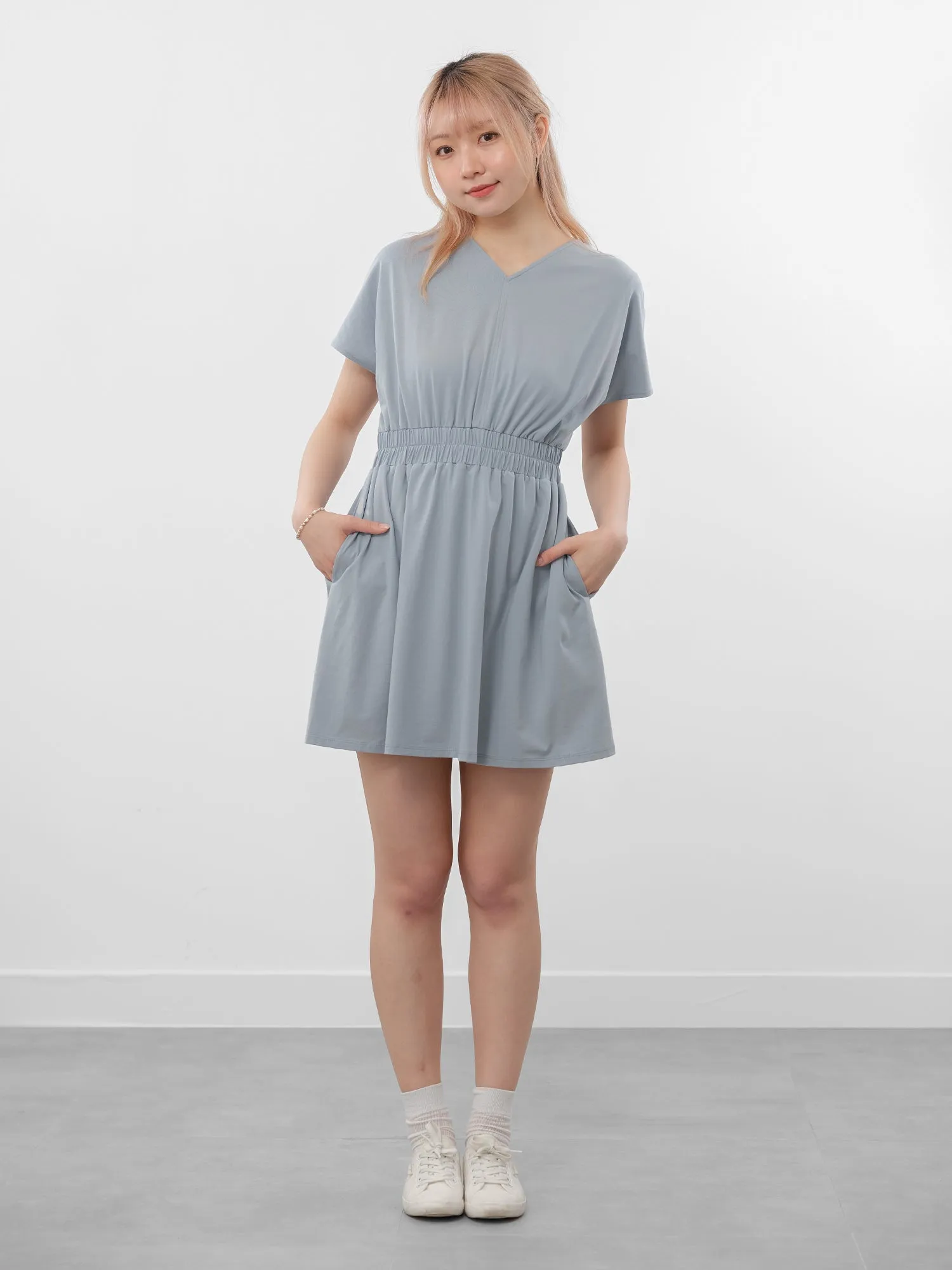 Paige Elastic Waist Mini Dress