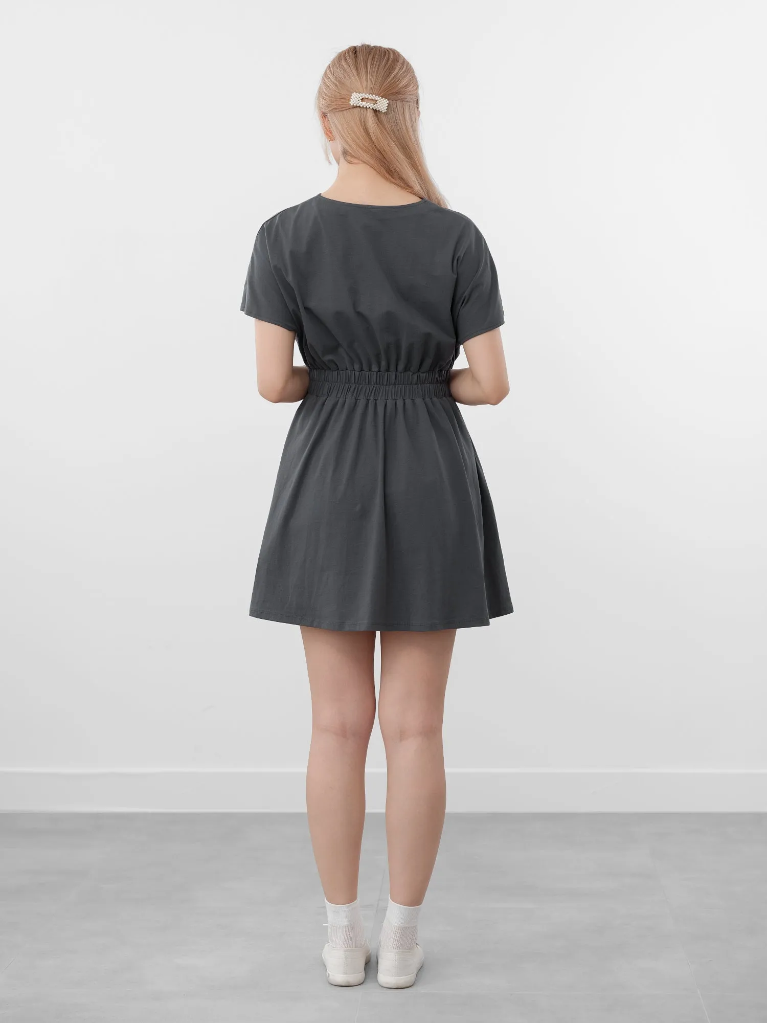 Paige Elastic Waist Mini Dress