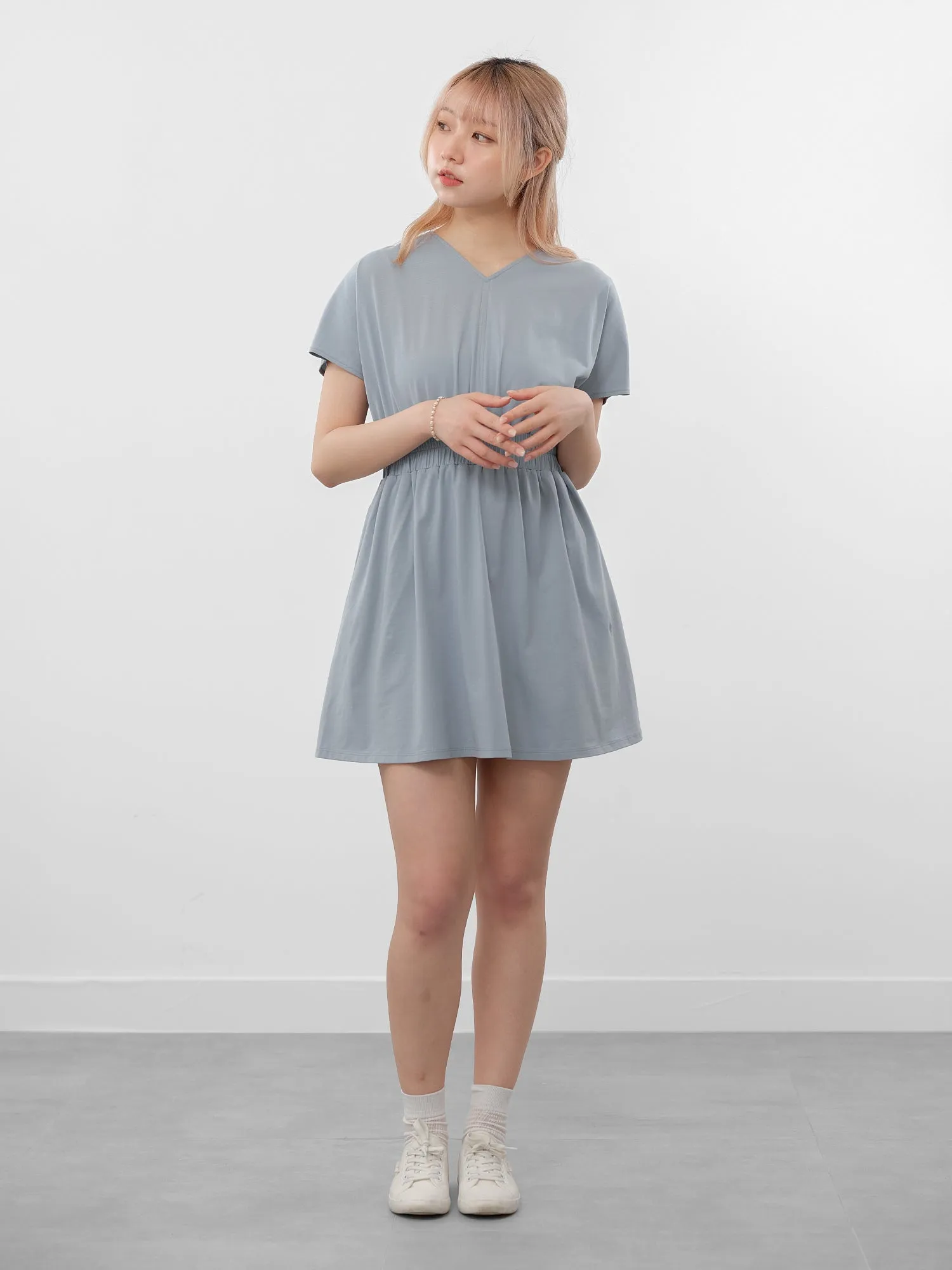 Paige Elastic Waist Mini Dress