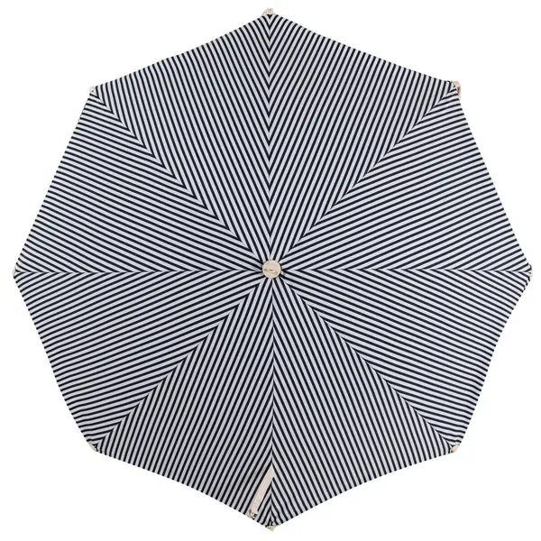 Premium Beach Umbrella - Navy Stripe