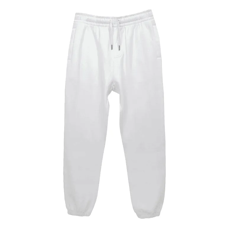 Premium Streetwear Cuffed Sweatpants - White