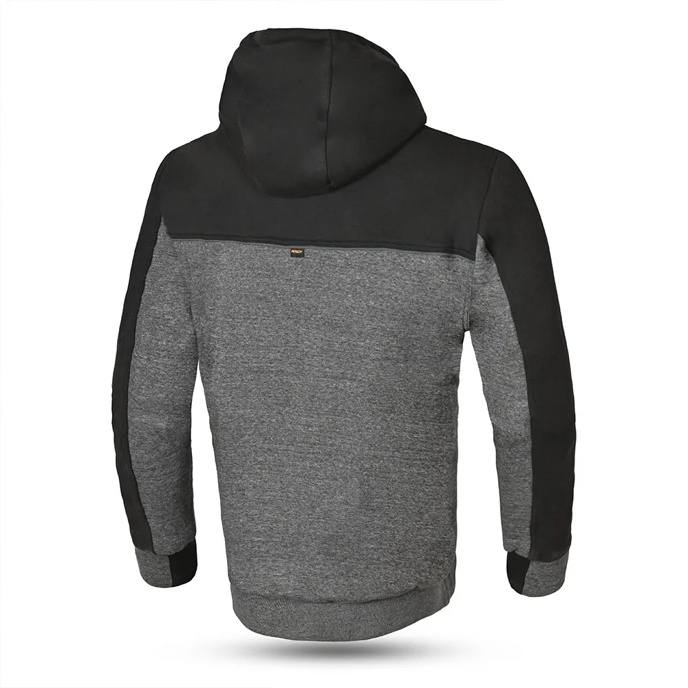 R-TECH High-Performance Suspension Hoodie in Sleek Black and Grey