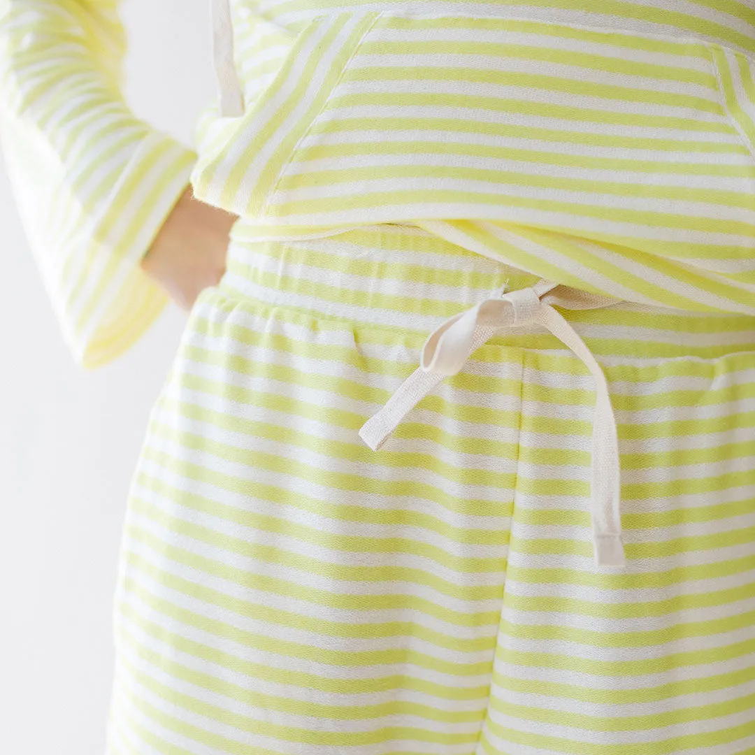 Sailor Stripe Shorts, Yellow Stripe