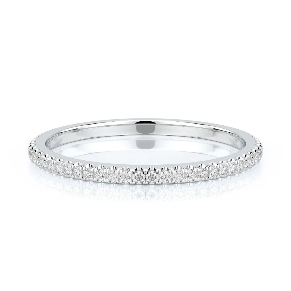 Saule Eternity Natural Round cut Diamond Wedding Band