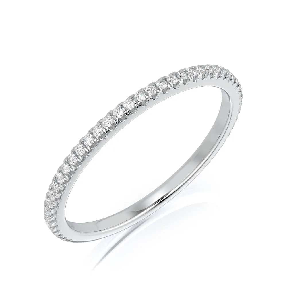 Saule Eternity Natural Round cut Diamond Wedding Band