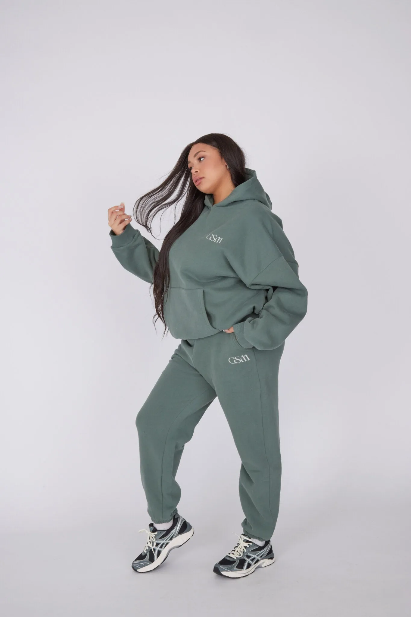 Signature Cuffed Sweatpants - Aloe Green