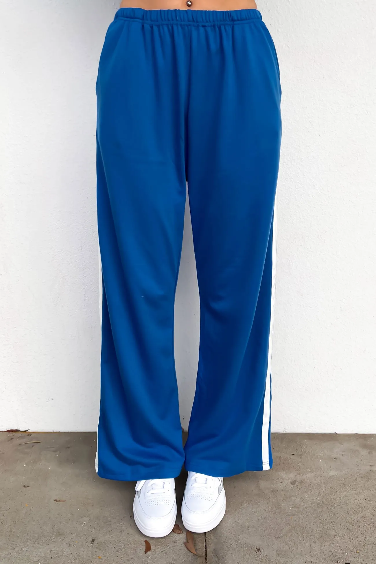 T & T Sweatpants Set Blue White