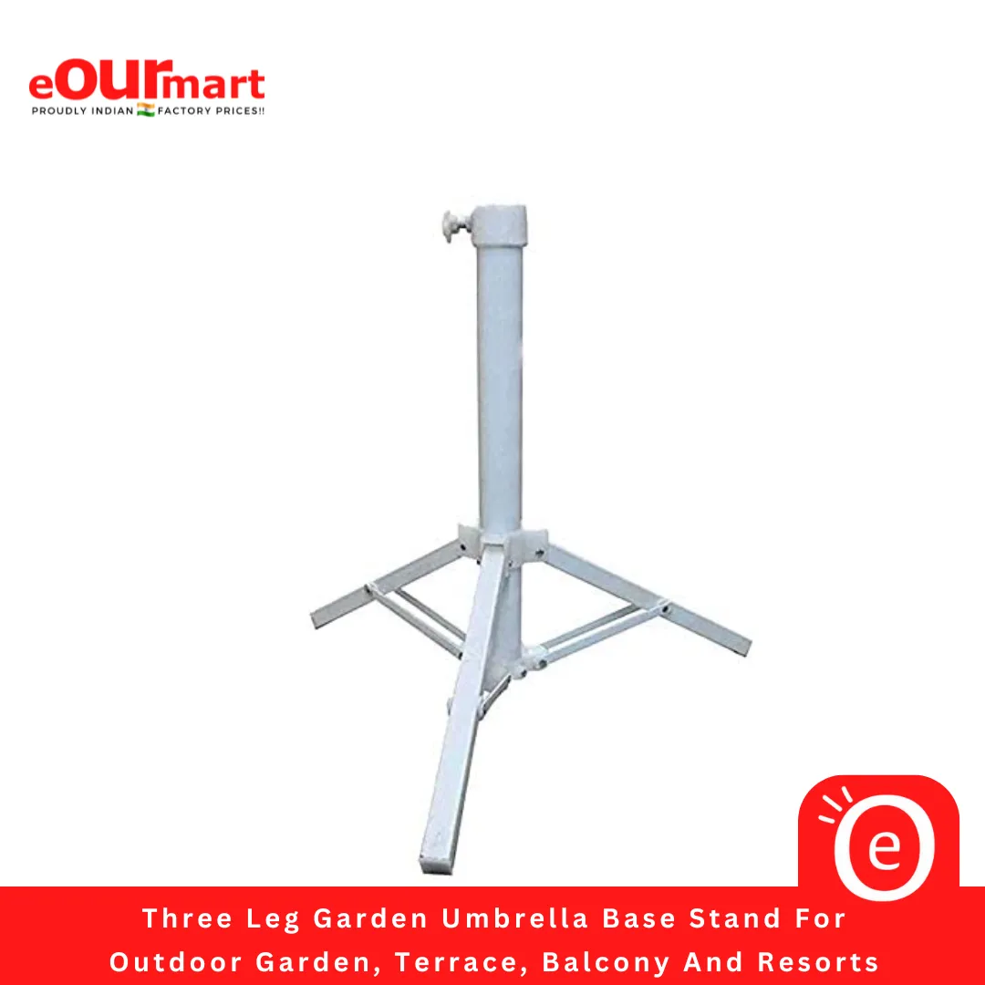 Three Leg Garden Umbrella Base Stand for Outdoor Garden, Terrace, Balcony And Resorts