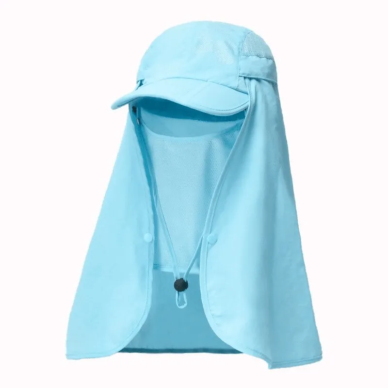 Waterproof Adjustable Sun Hat with Neck Flap For Hiking - SF0391