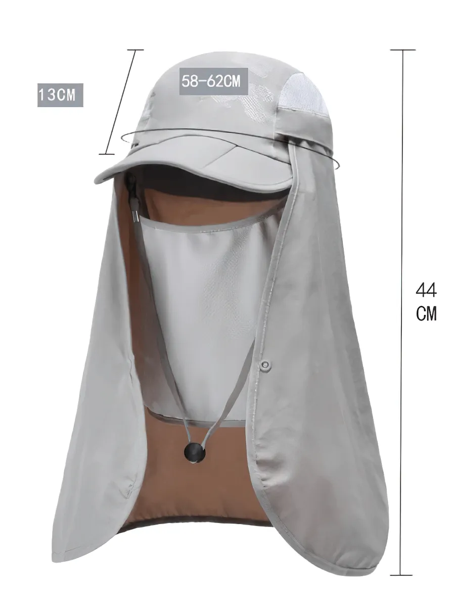 Waterproof Adjustable Sun Hat with Neck Flap For Hiking - SF0391