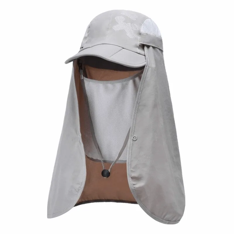 Waterproof Adjustable Sun Hat with Neck Flap For Hiking - SF0391